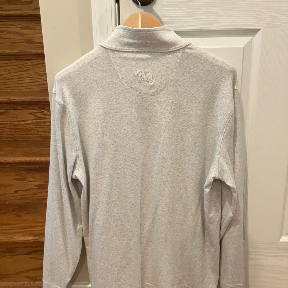 Men's Gray Normal Brand Quarter-Zip Sweater Like New - Picture 3 of 4